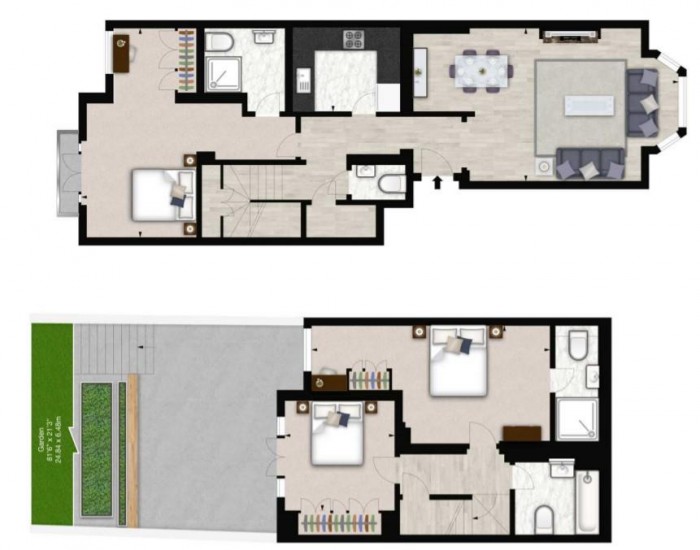 Floorplan for 79-81 Lexham Gardens, Kensington, W8