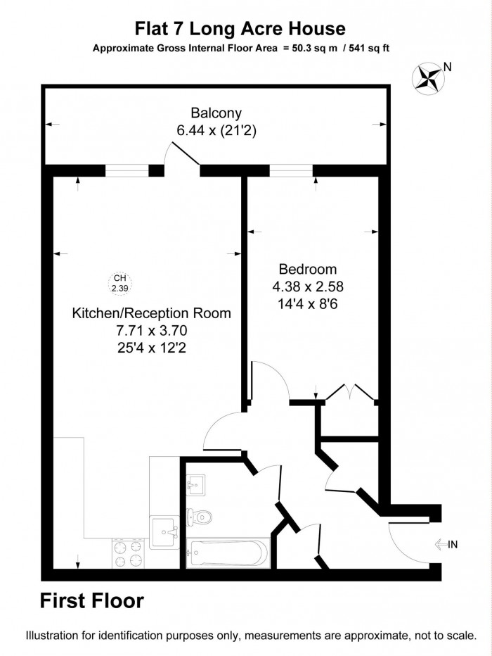 Floorplan for Long Acre House, Pettacre Close, Woolwich
