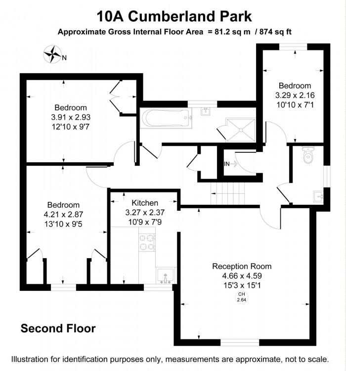 Floorplan for Cumberland Park, Acton