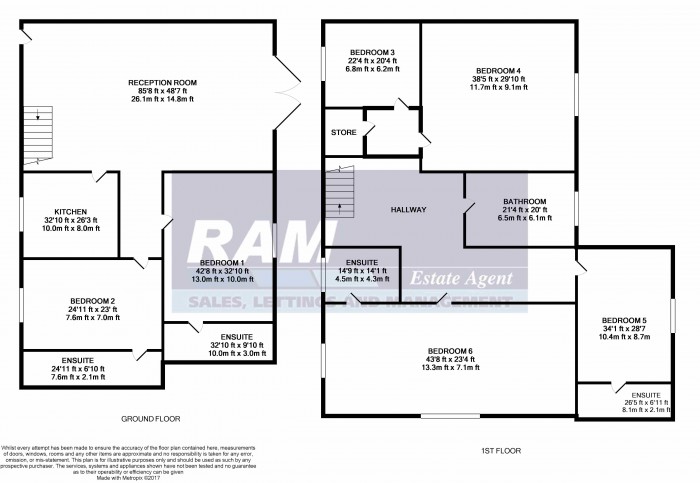 Floorplan for Chadwell Heath, Romford, RM6